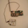 Cicuito saida e entrada de audio, porta usb e moden